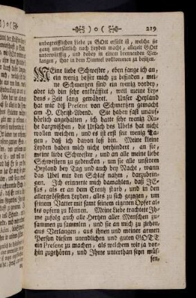 219-231, Meine liebe Schwester...