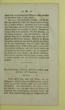 5. Die Vandalen, Alanen, Sueven ziehen nach Gallien und Spanien. (J. 407.)