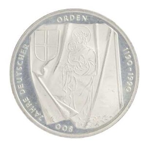 Münze, 10 Deutsche Mark, 1990