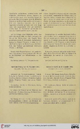 Vorstands-Sitzung vom 23. November 1892 / Séance du Comité du 23 novembre 1892