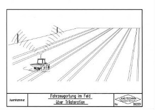 Fahrzeugortung im Feld über Trilateration