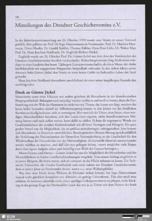Mitteilungen des Dresdner Geschichtsvereins