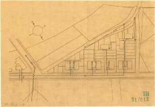 Fischer, Theodor; Nördlingen; Wohnhäuser Baugenossenschaft - Lageplan