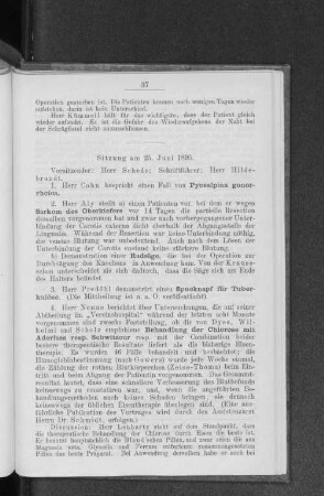 Sitzung am 25. Juni 1895.