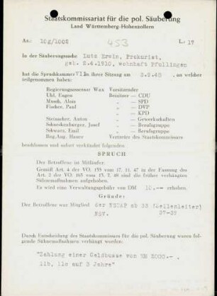 Lutz, Erwin