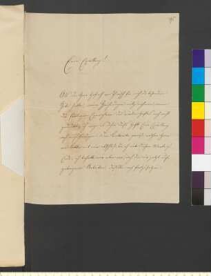 Brief von Neureuther, Eugen Napoleon an Goethe, Johann Wolfgang von