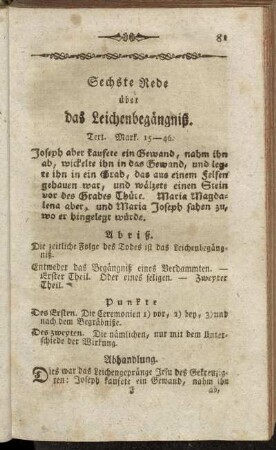 Sechste Rede über das Leichenbegängniß.