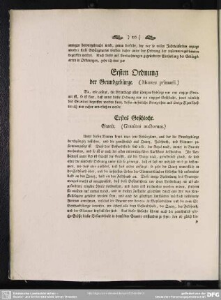 Ersten Ordnung der Grundgebürge. ( Montes primarii.)
