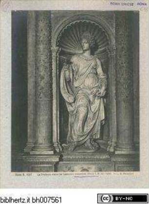 Grabmal des Kardinals Ascanio Maria Sforza, (gestorben 1505), Figuren der theologischen Tugenden und Kardinaltugenden, rechte Nische: Klugheit