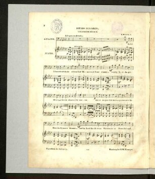 Die 150 Husaren. [Gesang & Piano]