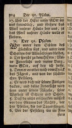 214-225, Der 91. - 96. Psalm