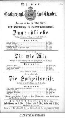 Die Hochzeitsreise