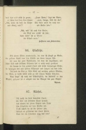 86. Einkehr.