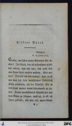 Eilfter Brief.