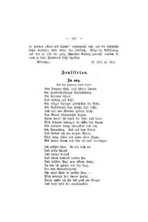 Feuilleton : Zu eng