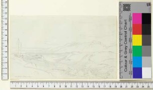 Blick vom Kloster Monreale auf den Golf von Palermo und den Monte Grifone