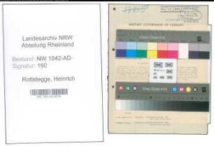 Entnazifizierung Heinrich Rottstegge , geb. 12.12.1898 (Landwirt)