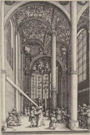 Ansicht eines Kircheninneren (Klosterkirche St. Katharina, Augsburg)