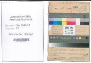 Entnazifizierung Heinrich Schumacher , geb. 19.02.1894 (Lehrer)
