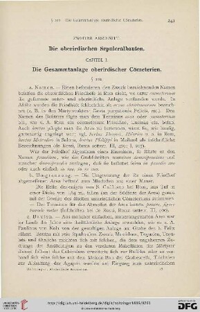Zweiter Abschnitt: Die oberirdischen Sepulcralbauten