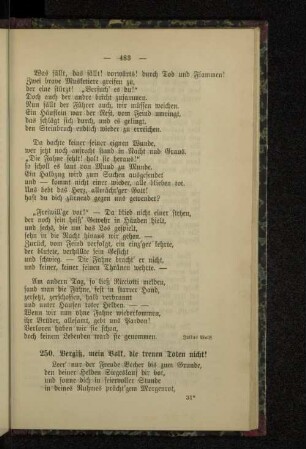250. Vergiß, mein Volk, die treuen Toten nicht!