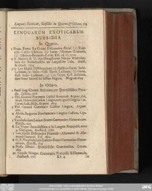 [XXI.] Linguarum Exoticarum Susidia
