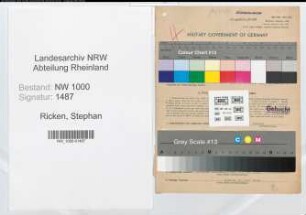 Entnazifizierung Stephan Ricken, geb. 26.12.1903 (Arbeiter)