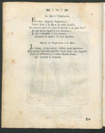 La Mort à l'Impératrice = Der Tod zu Kayserin