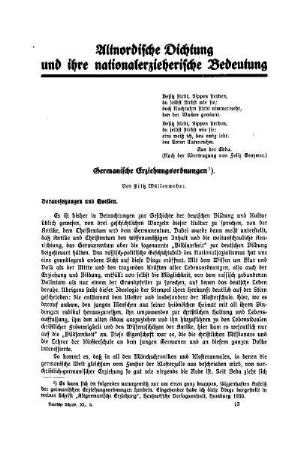 Germanische Erziehungsordnungen