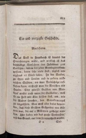 Ein und vierzigste Geschichte - Fünf und vierzigste Geschichte