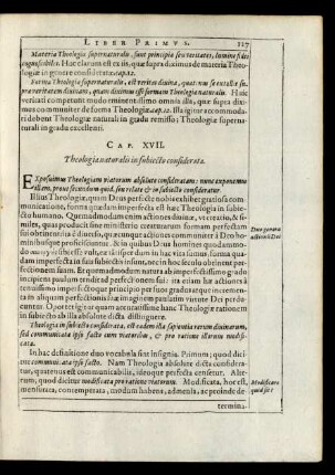 Cap. XVII. Theologia naturalis in subiecto considerata.