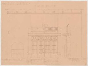 Fischer, Theodor; Gauting / Starnberg (Bayern); Ev. Christuskirche - Querschnitt, Schnitte