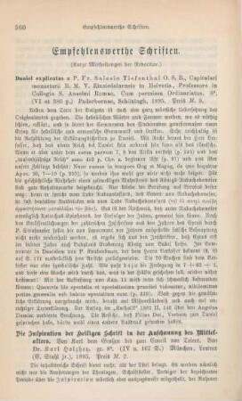 560-575 Empfehlenswerthe Schriften