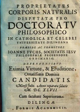 Proprietates Corporis Natvralis