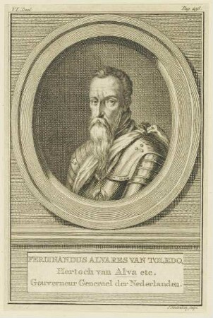Bildnis des Ferdinandus Alvares van Toledo, Hertoch van Alva