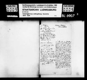 Schultheißen und Ratsschreiber, Oberamt Maulbronn