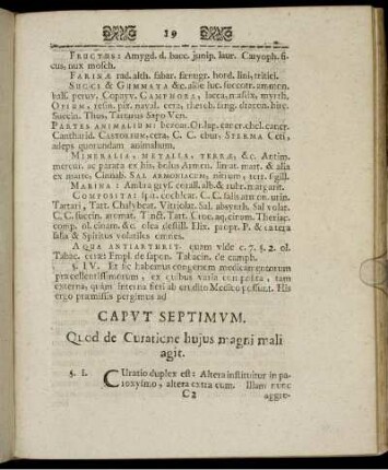 Caput Septimum. Quod de Curatione hujus magni mali agit.