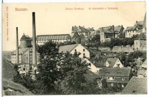 Bautzen. Schloss Ortenburg, Kunstmühle und Tuchfabrik