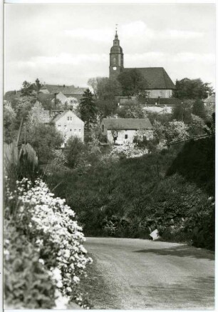 Krögis Kreis Meißen. Blick auf Krögis vom Göritzberg