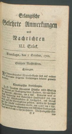 XLI. Stück