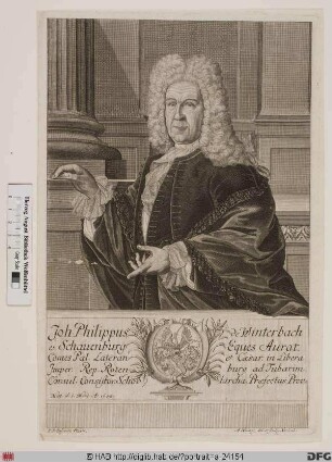 Bildnis Johann Philipp von Winterbach (u. Schauenburg)
