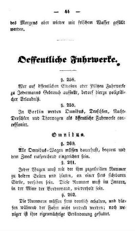 Oeffentliche Fuhrwerke