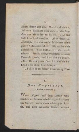2. Das Vogelnest.