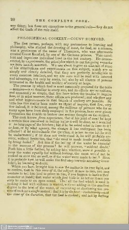 Philosophical cookery - count romford