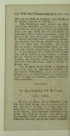 35. Fortsetzung des Krieges. 1632 - 1635
