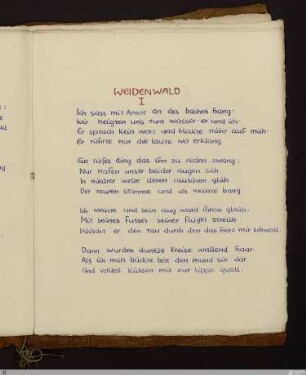 Weidenwald I : [SW XV: h1]; [SW XV, S. 16/130-131]