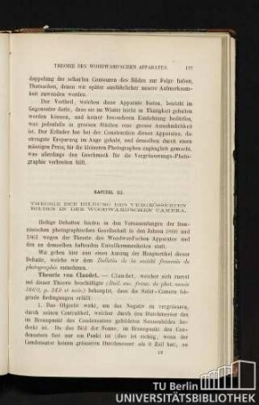 Kapitel III. Theorie der Bildung des vergrösserten Bildes in der Woodward'schen Camera.