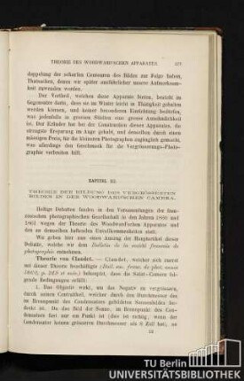 Kapitel III. Theorie der Bildung des vergrösserten Bildes in der Woodward'schen Camera.