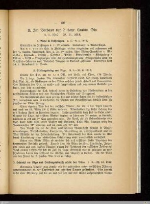II. Im Verband der 2. bayr. Landw. Div.