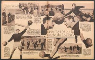 Una tarde en la cancha de Racing [Fotografías] : Cómo se entrenan los jugadores de fútbol